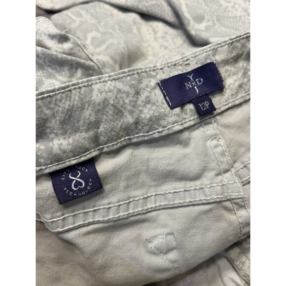 NYDJ Not Your Daughters Jeans STONE PYTHON PRINT Skinny Sheri Size 12 Petite - Picture 5 of 6